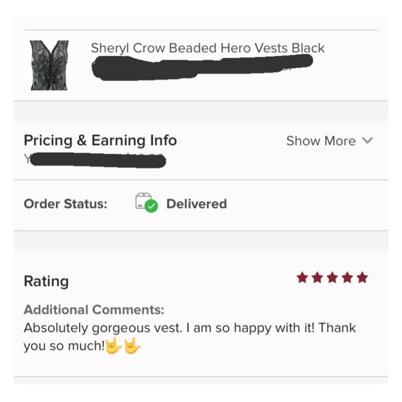 Sheryl Crow Beaded Hero Vests Nude - Picture 5 of 7